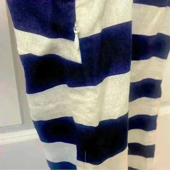 NWOT Sail To Sable Sleevless Classic Tunic w/ Ric Rac detail- Navy/White Stripes - Picture 5 of 9